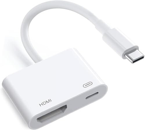 Adattatore USB-C a HDMI 4K@60Hz per i-Phone 15, MacBook Pro Air iPad Pro, USB 3.1 tipo C Digital AV HDMI 2.0, compatibile con Sam-ung Galaxy S23/S22, Pixelbook, XPS e molto altro ancora