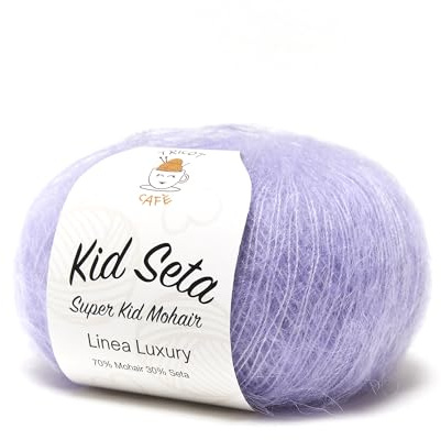 Kid Seta Super Kid Mohair by Tricot Cafè - Feinstes Mohair und Seide - Strickwolle - Lila 11