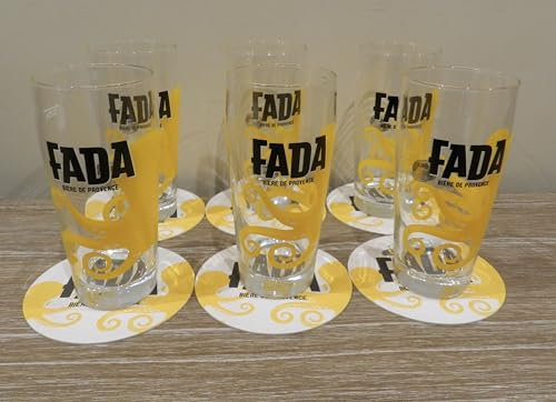 Générique Lot 6 verres BIERE FADA 25 cl, neuf BIERE DE PROVENCE