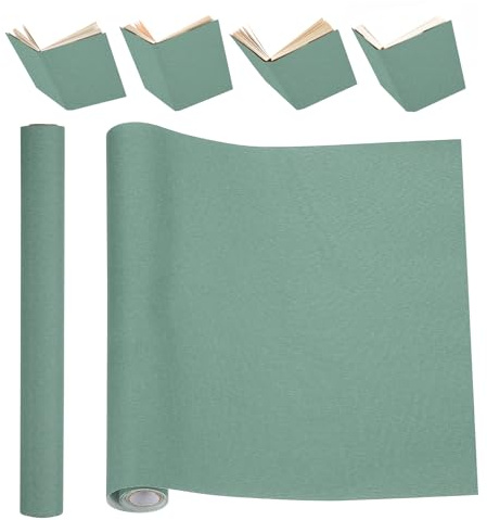 PATIKIL Toile de Reliure 51 x 11 Pouces Tissu de Reliure à Dos Papier Verte