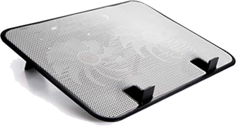 Enfriador para portátil de 14 pulgadas, 5 V, doble ventilador, USB, almohadilla de refrigeración externa para laptop, soporte delgado, ventiladores silenciosos de panel de metal de alta velocidad