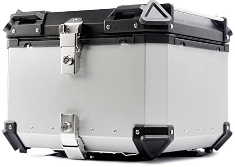 36L 45L 55L 65L 80L 100L Top Box for Motorcycle,Motorcycle Top Box, Aluminum Luggage with Security Lock for Motorbike, Moped, Scooter Capacity Options