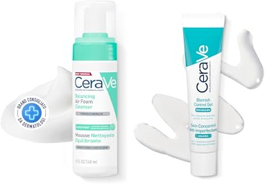 Cerave Balancing Reinigungsmousse 148 ml + Blemish Control Gel 40 ml