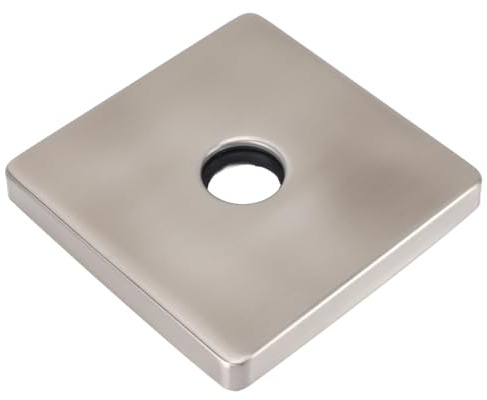RiToEasysports Design Quadrato di Grandi Dimensioni, 304 Acciaio Inossidabile, Design Moderno, Occultamento Elegante, compatibilità Universale, Flangia del Braccio Doccia, Piastra di Copertura