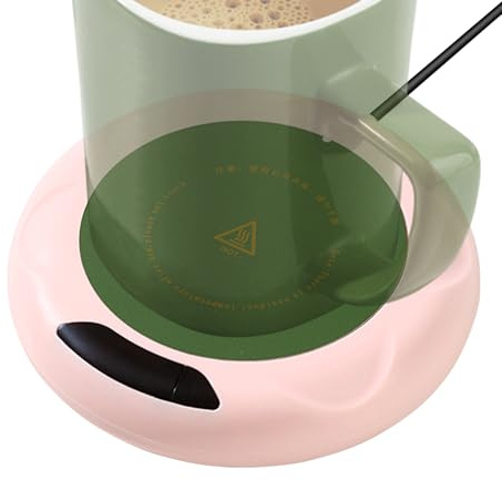 Chauffe-Tasse à café USB – 55–75 ℃ – chauffante Portable avec arrêt Automatique, Chauffe-Boissons électrique pour Bureau, Chauffe-Tasse à café alimenté par USB – Utilisation à Domicile ou au