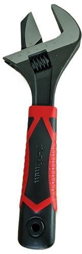 PintoHardware Llave Inglesa Ajustable Boca Ancha Métrica 250mm, Cromo Vanadio Anti Corrosión, Profesional, Mango Ergonómico, Acero de Alta Resistencia, para Trabajo Pesado y Mecánica