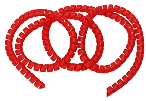 AKLOSIPY Avvolgicavo Universale a Spirale per Scooter Elettrico M365 Pro - Tubo in Plastica (rosso)