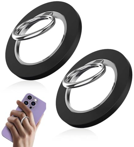 LACHT Anneau Téléphone Magnétique Pour Magsafe - 360° Rotation, Support De Téléphone Réglable, Avec Anneau Métallique Compatible Avec Charge Sans Fil, Pour Iphone 16 15 14 13 12 Pro Max, Android,
