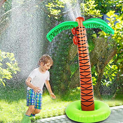 Aramox Palmier Gonflable pour Enfants, PVC de qualité Supérieure, activité Estivale Amusante, Rangement Pratique, Parfait pour l'arrière-cour, le Jardin et la Piscine (Modèle de cocotier)