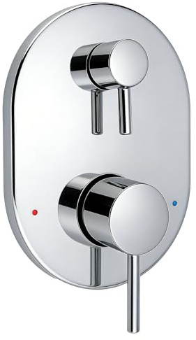 UT3290 Chrome Shower Valve Trim Kit for Moen Align M-CORE 3-Series 2-Handle Shower Faucet Trim, Shower Handle trim Includes 1213 Cartridge for Moen U232 U362 M-CORE Mixing Valve, Valve Required