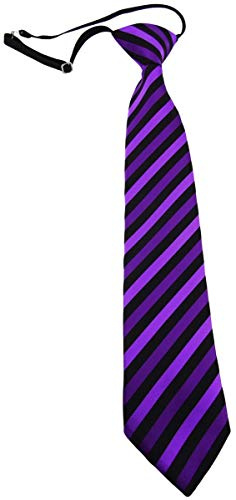 TigerTie Cravate pour enfant à rayures - Cravate pré-nouée avec élastique