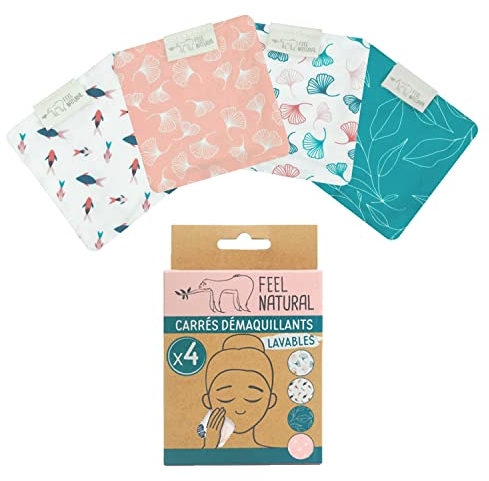 Carré démaquillant Feel Natural (lot de 4)