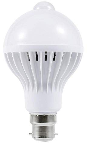 Aeromdale Capteur de Mouvement PIR Ampoule LED E27 / B22 Détecteur de Lampe à LED 9W Luminosité PIR Lampe à Induction pour Corps Humain pour Les escaliers Couloir Passerelle du sous-Sol