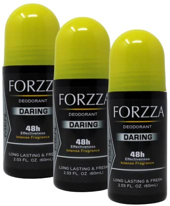 Forzza Roll-on Deodorant Daring, 3-pack Of 2.03 Oz each, 3 Roll-On Bottles