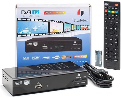 Decoder Dvb T2 Ricevitore Digitale Terrestre 2024 Mpeg 4 Full Hd 1080p Hevc H265 Main 10 10 Bit Lista Canali Numerata Registrazione Usb Telecomando Solidale 2 In 1 Leggete Le informazioni
