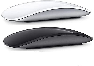 N+B Mouse wireless Bluetooth 5.0, mouse ultrasottile silenzioso Multi Arc Touch Mouse per laptop Ipad Mac PC Macbook (Nero)