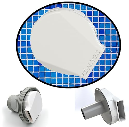 edaltec Pool Einlaufdüse Pooldüse passend für Intex Bestway Ausströmer Poolauslass (Weiß)