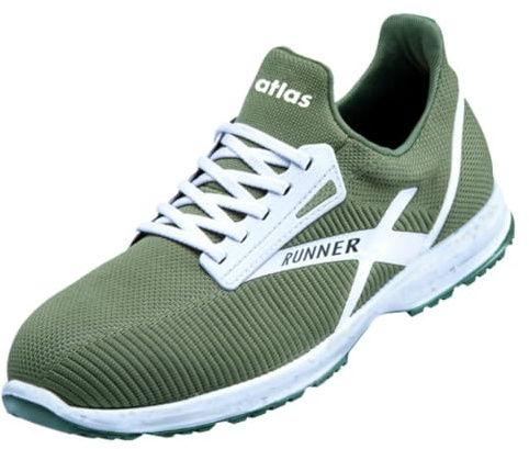 Atlas Runner 75 S1P Sicherheitshalbschuhe, Arbeitsschuhe Herren mit Stahlkappe, Rutschhemmend SRC, ESD