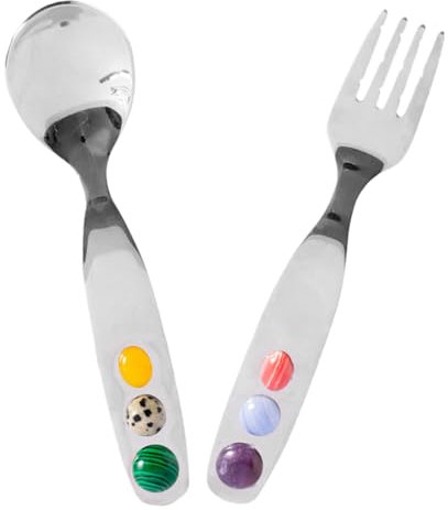 PRETYZOOM 1 Satz Gelee-Bohnen- - und Löffel-Set im nordischen Ins-Stil süßer Eisbecherlöffel Teelöffel aus Edelstahl easy putz Klassisches Design geschirr Besteck Salat