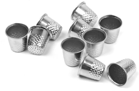 NUOBESTY Metallener Nähfingerhut 10 Stück für Selbstgemacht Bastelarbeiten