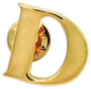 Klassischer Stil, goldener Buchstabe AZ, goldene Brosche, Anstecknadel für Herren, Damen, Mütze, Schal, Rucksack, Abzeichen, Schmuck