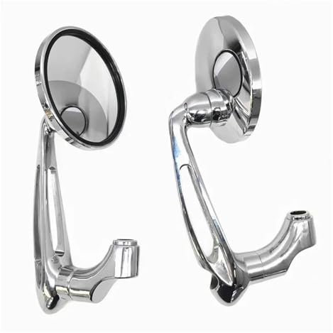 Lenkerendenspiegel Für Vespa MP3 500 GTS300 Für Sprint S150 Für Primavera 50 125 150 PX125 LX150 GT60 Motorrad-Rückspiegel Seitenrückspiegel 8 10 MM Rückspiegel Seitenansicht am Lenker(Chrom)