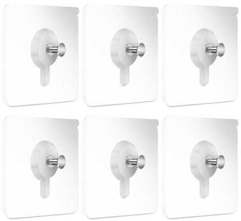 DIAONIAN 6Pcs Bilder Aufhängen Ohne Bohren,Stück Bilderhaken Selbstklebend,Klebenägel,Klebenagel für Bilderrahmen,Klebehaken Bilder Aufhängen,für Bilder, Poster, Fotos, Gemälde(Verbesserte Version)