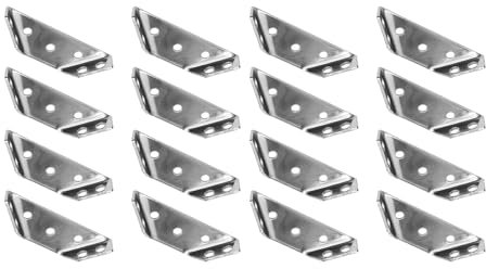 16 Stück robuste kaltgewalzte Stahlwinkel-Eckwinkel, Holzregale, rechter Winkel, Ständer, Unterstützung, Möbelbeschläge, Schutzbefestigungen, Edelstahl-Hardware, Winkel-Code-Anschlüsse, Möbel
