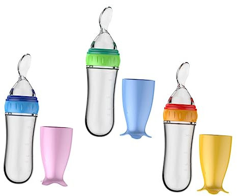 JOINPAYA 3St Reispaste Löffel Kinderspielzeug Futterautomaten für Babynahrung Quetschlöffel Feeder milch flasche milchkocher foods Löffelfutterspender Futterautomat für Babynahrung pp