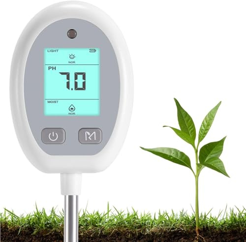 Tester per terreni - Meter per terreni | Tester per P H vegetali | Tester per terreni vegetali, Umidometro per terreni, P H-metro digitale per umidità del suolo, temperatura di, Tester per