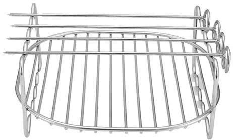 Soporte y pinchos para freidora de aire, parrilla de capa para freidora de aire, parrilla doble de acero inoxidable, juego de estante para freidora de aire, soporte para parrilla, accesorios para