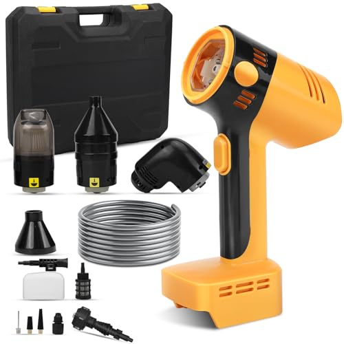 4-In-1 Akku Hochdruckreiniger & Kompressor & Staubsauger & Gebläse für Makita 18V LXT Batterie(Ohne Akku), 200W Bürstenlosem Motor, 23000RPM, 30Bar/435PSI