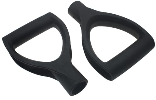 LBTODH 2 pezzi impugnatura in plastica a forma di D diametro interno 28 mm manico di ricambio nero accessori da giardino per pala da giardino e pala da campeggio