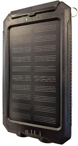 Banque d'alimentation portable enfichable, chargeur solaire de 10 000 mAh, étanche et résistant aux chocs, lampe torche double et boussole, pour téléphones portables, téléphones et appareils mobiles