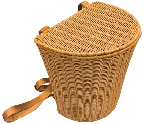 Milageto PP -Korb im Freien Rucksack im Freien mit Schultergurten Accessoires für Camping -Mehrzweck -Teeblätter Korb, Küche, Schlafzimmer, Tragbarer Eimer für Obst, Gemüse, Outdoor Aktivitäten