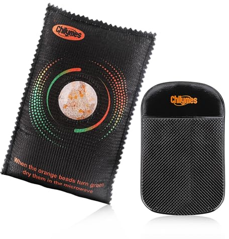 Car Dehumidifier,Car Dehumidifier Bag With Indicator Window & Anti-Slip Pad, 300g Silica Gel Desiccant Reusable Moisture Absorber Bag For Auto, Home, Wardrobe, Drawer (300g)