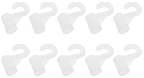 VALICLUD 10 Pezzi Ganci Appendiabiti per Armadio in Plastica Rinforzata Supporto Robusto per Bastoni da Ganci per Spazi Ridotti e Abiti Pesanti per Camerette e Case in Affitto