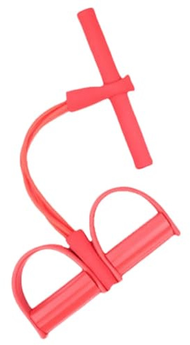 Elastisk yoga pedal dragare motståndsband för träning med handtag fitnessband 4 rör ankel för fitness, yoga (grön)