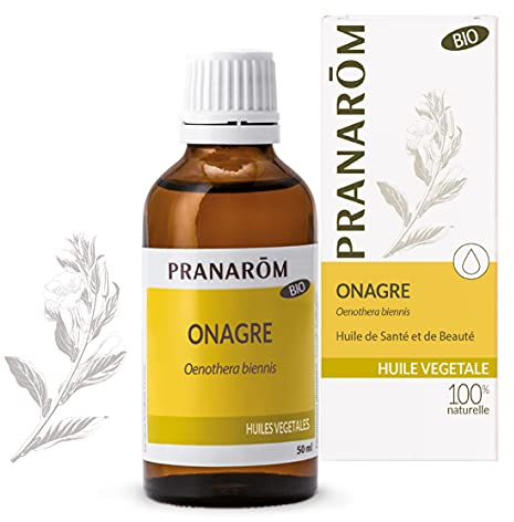 Pranarôm | Huile Végétale d'Onagre BIo| Riche en Oméga 6| 50 ml