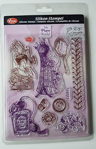 Viva Decor Silikonstempel -Paris Couture- 14 x 18 cm