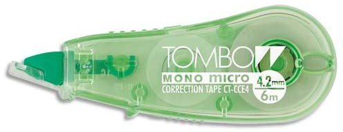 Tombow Mini Micro compact Berichtigung roller 4,2 mm x 6 m, Transparent, 6 Stück