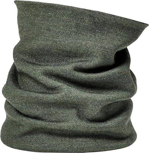 Enter the Complex® Weicher Merino Schlauchschal, Loop Schal, Damen und Herren, Halswärmer, 100% Merino Wolle, Atmungsaktiv, Olive