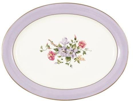[W2023/02] Oval serving plate Jacobe white
