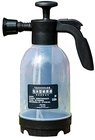 Milageto Botella de pulverizador de Bomba de jardín de Mano, pulverizador de Botella de jabón de Lanza de Espuma de Nieve para Lavado de Coches para