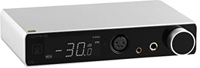 Topping L70 Vollständig symmetrischer NFCA Kopfhörerverstärker – 4-Pin-XLR/4,4 mm symmetrisch/6,35 mm SE Kopfhörerbuchsen Verstärker 7500mW x 2 Ausgang R2R Lautstärkeregler Vorverstärker Silber
