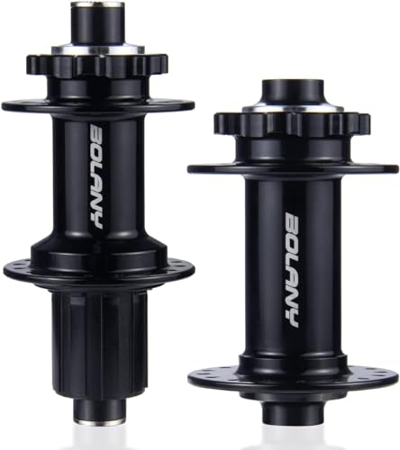 ZOCKZ Fahrrad-Steckachsen-Boost-Nabe mit 32 Löchern, HG-System, 6 Schrauben, Scheibenbremse, Aluminiumlegierung, 6 Klauen, vorne, 2 hinten, 4 Kugellager, MTB HG, kompatibel mit