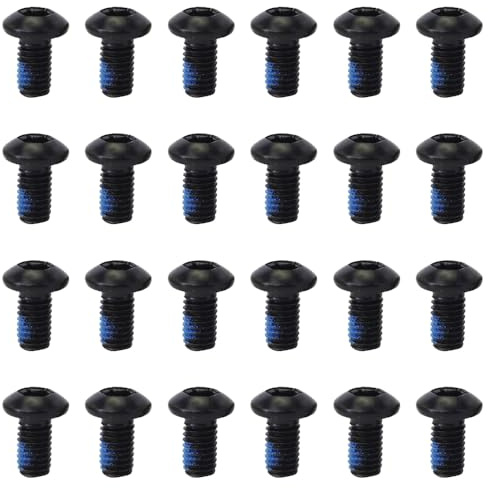 24 Pcs Bike Disk Brake Bolts Bicycle Rotor Screws Mountain Bike Disc Brake Rotor Bolts for MTB Road Bike Mountain Bike DIY Bike Repair
