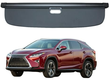 Tablette de Coffre Arrière pour Lexus RX Rx270 Rx350 Rx450H 2003-2009 2010-2015 2016-2021 2022+, SUV Rétractable Cache-bagages Pare-soleil Colis de Coffre Store Enrouleur, Toile en Alliage D'aluminium