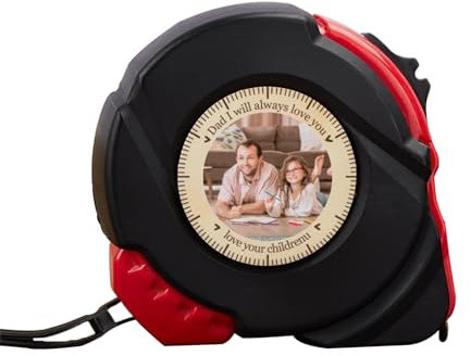 RoPox Mètre Ruban - Ruban à mesurer personnalisé - mètre Pliant Personnalisable Famille - Cadeau Gadget - Accessoire Homme - Anniversaire Noël Naissance - Cadeau Homme personnalisé