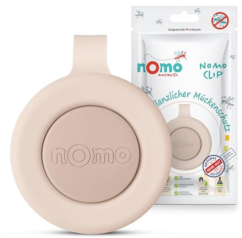 nomo MOSQUITO Anti Mücken Clip • Rein pflanzlicher Mückenschutz für Baby & Kinder • Insektenschutz Clip gegen Mücken, Moskito & Insekten • 30 Tage Wirkung • BPA-frei & ohne DEET